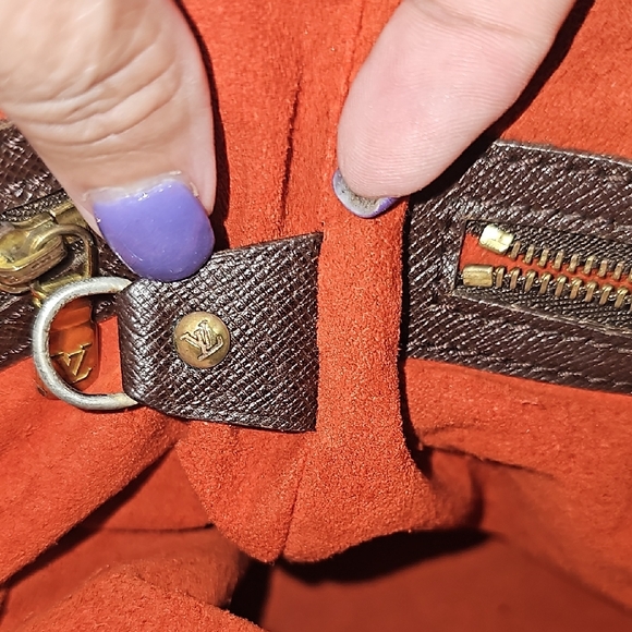 LOUIS VUITTON Damier Ebene Marais With COA Bucket REHAB - Picture 7 of 13